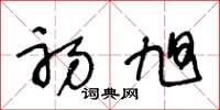 王冬龄初旭草书怎么写