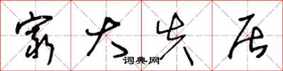 王冬龄穷大失居草书怎么写