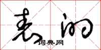 王冬龄表的草书怎么写