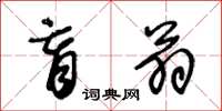 王冬龄盲翁草书怎么写