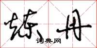 王冬龄炼丹草书怎么写