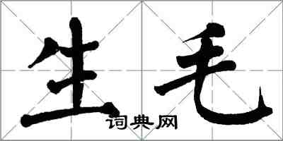 翁闿运生毛楷书怎么写