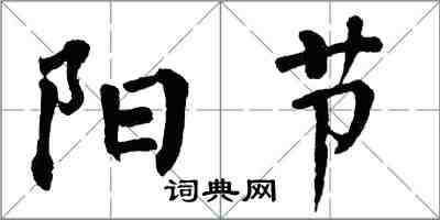 翁闿运阳节楷书怎么写