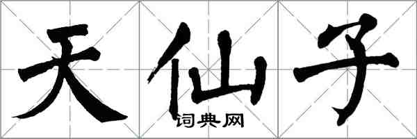 翁闿运天仙子楷书怎么写