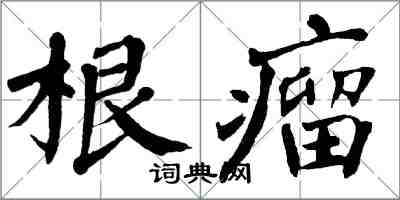 翁闿运根瘤楷书怎么写