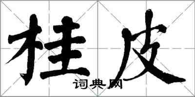 翁闿运桂皮楷书怎么写