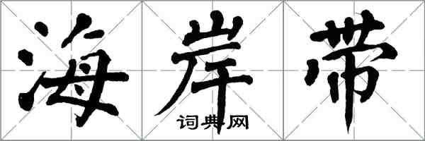翁闿运海岸带楷书怎么写