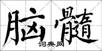 翁闿运脑髓楷书怎么写