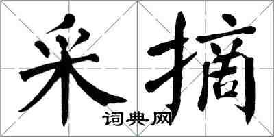 翁闿运采摘楷书怎么写
