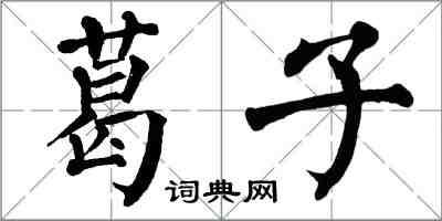 翁闿运葛子楷书怎么写