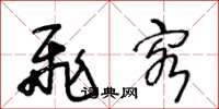 王冬龄飞客草书怎么写