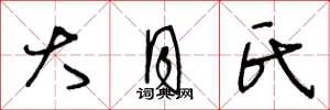 王冬龄大月氏草书怎么写