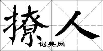 翁闿运撩人楷书怎么写