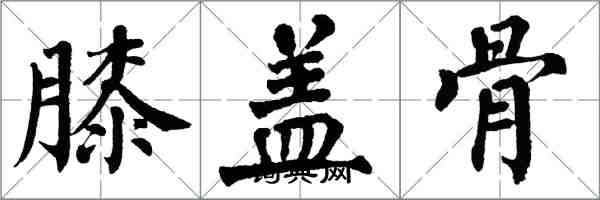 翁闿运膝盖骨楷书怎么写