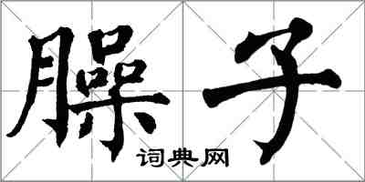 翁闿运臊子楷书怎么写