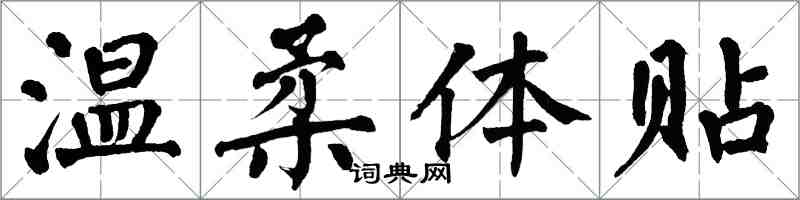 翁闿运温柔体贴楷书怎么写