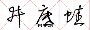 王冬龄井底蛙草书怎么写