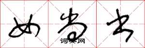 王冬龄女尚书草书怎么写