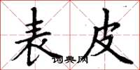 丁谦表皮楷书怎么写