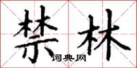 丁谦禁林楷书怎么写