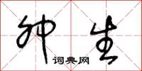 王冬龄卯生草书怎么写