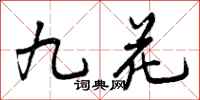 曾庆福九花行书怎么写