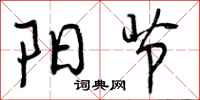 曾庆福阳节行书怎么写