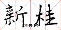 曾庆福新桂行书怎么写