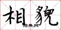 周炳元相貌楷书怎么写