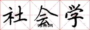 周炳元社会学楷书怎么写
