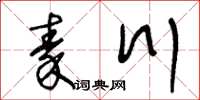 王冬龄秦川草书怎么写