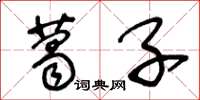 王冬龄葛子草书怎么写