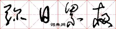 刘少英弥日累夜草书怎么写