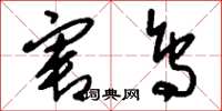 刘少英害鸟草书怎么写