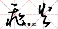 刘少英飞火草书怎么写