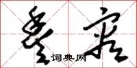 刘少英丰容草书怎么写