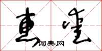 王冬龄惠爱草书怎么写