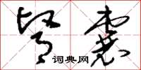 刘少英肾囊草书怎么写
