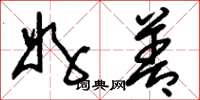 刘少英好善草书怎么写