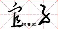 刘少英宜子草书怎么写