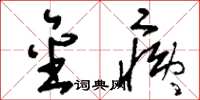 刘少英金痍草书怎么写