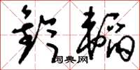 刘少英钤韬草书怎么写