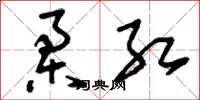 刘少英柔红草书怎么写