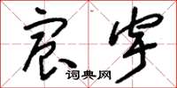 刘少英宸宇草书怎么写