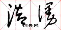 刘少英浩漫草书怎么写