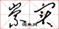 刘少英崇实草书怎么写