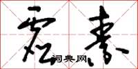 刘少英虚素草书怎么写