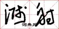 刘少英溅射草书怎么写