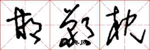 刘少英邯郸枕草书怎么写
