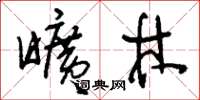 刘少英旷林草书怎么写